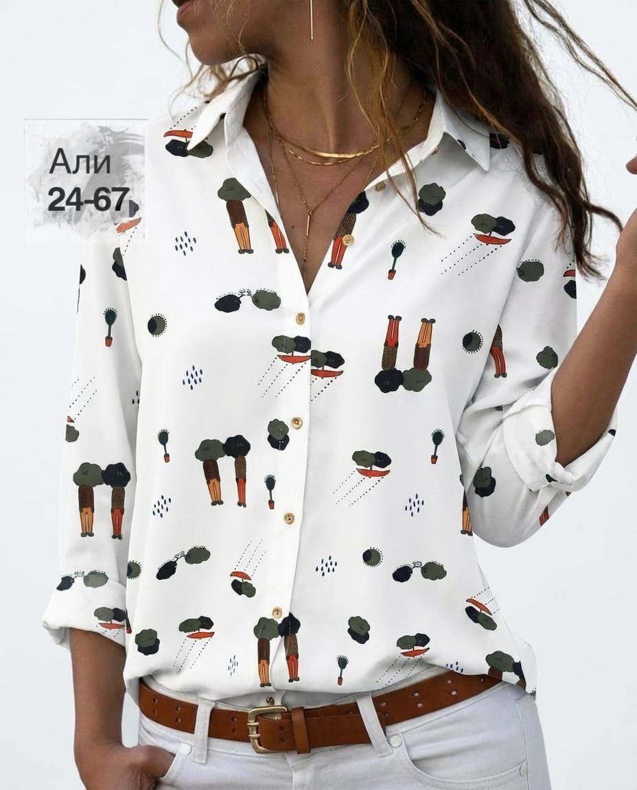повседневная блуза,рубашка женская,женская блузка,женская модная рубашка,женская рубашка с принтом