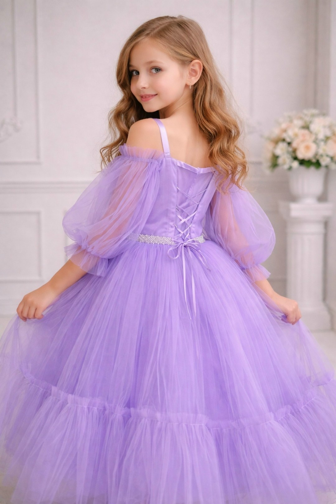 платье для девочки,сиреневое платье для девочки,платья детские,фиолетовое платье для девочки,пышное платье для девочки