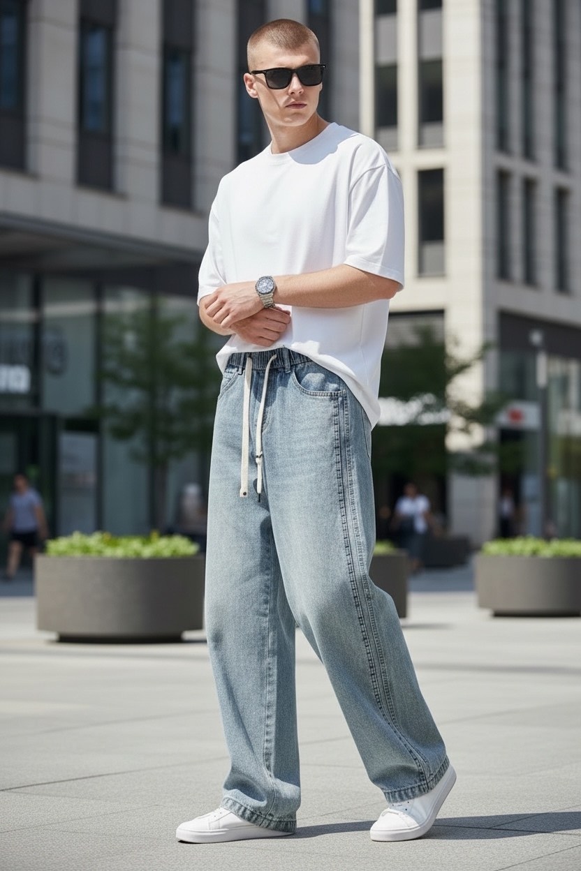 джинсы широкие брюки,джинсы оверсайз,широкие мужские джинсы,мешковатые джинсы,мужские мешковатые джинсы