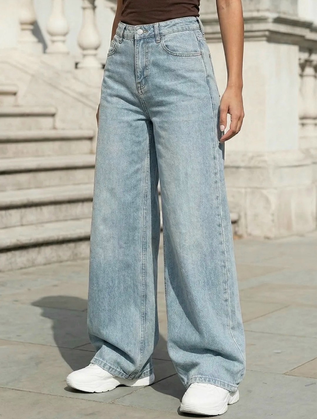 джинсы стильные,широкие джинсы,джинсы модные,джинсы кэжуал,джинсы палаццо