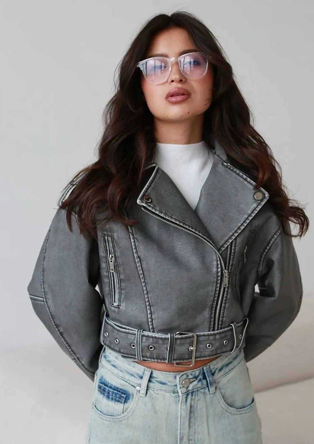 куртка косуха оверсайз,кожаная косуха оверсайз,косуха винтажная кожаная куртка серая оверсайз mony,косуха винтажная куртка кожаная oversize серая monyken,кожаная куртка женская оверсайз