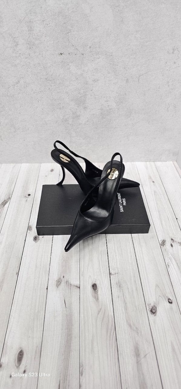 туфли saint laurent,туфли-лодочки saint laurent lee slingback из лакированной кожи,yves saint laurent туфли,saint laurent туфли-лодочки blake из лакированной кожи с открытой пяткой,