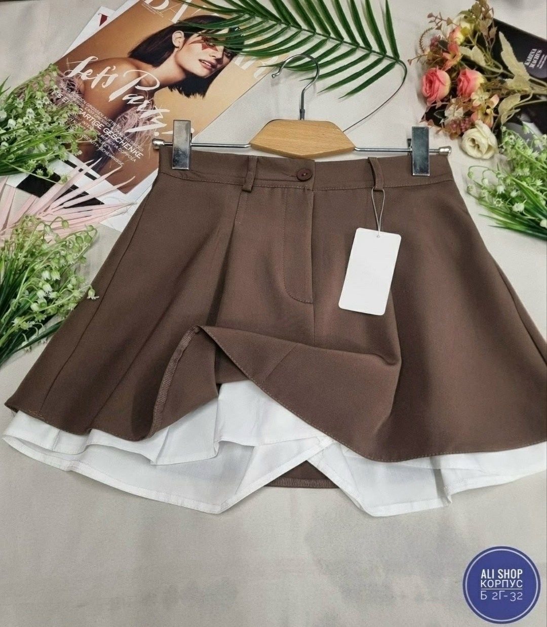 юбка-шорты женская короткая мини 42-48 черный,юбка шорты женская,юбка мини,юбка,юбка с шортиками внутри