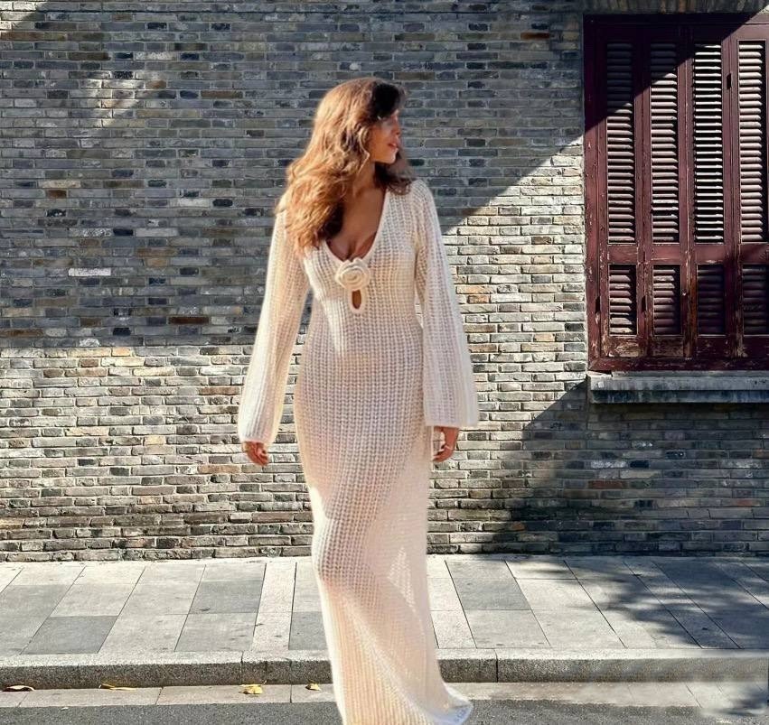 вязаное пляжное платье,вязаные платья,вязаная туника,пляжное платье крючком,вязаное длинное платье