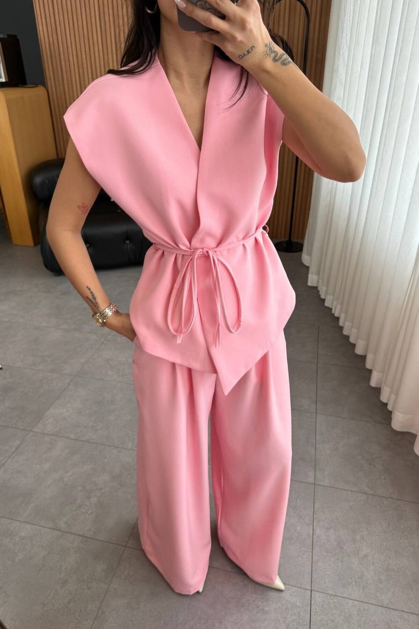 женский костюм,брючный костюм,костюм летний женский брючный four seasons 430933450,комплект брючный,брючный костюм с жилеткой праздничный