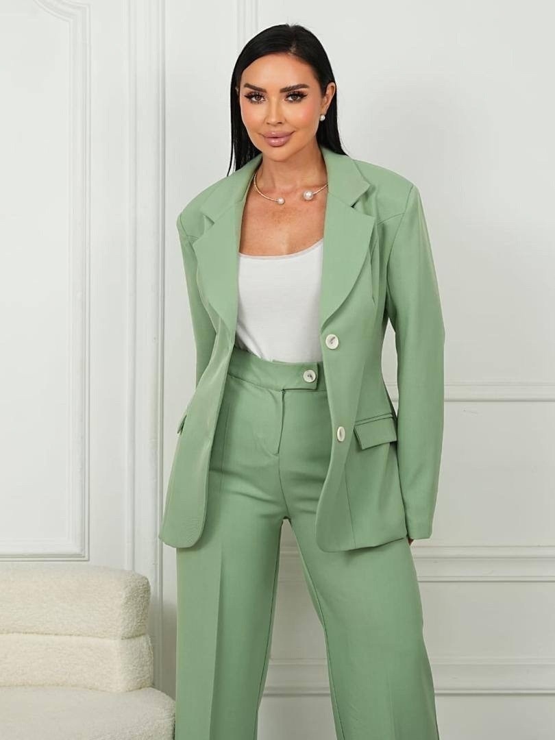 костюм двойка женский брючный классический,брючный костюм,брючный костюм женский,брючный костюм палаццо женский,брючный костюм женский голубой