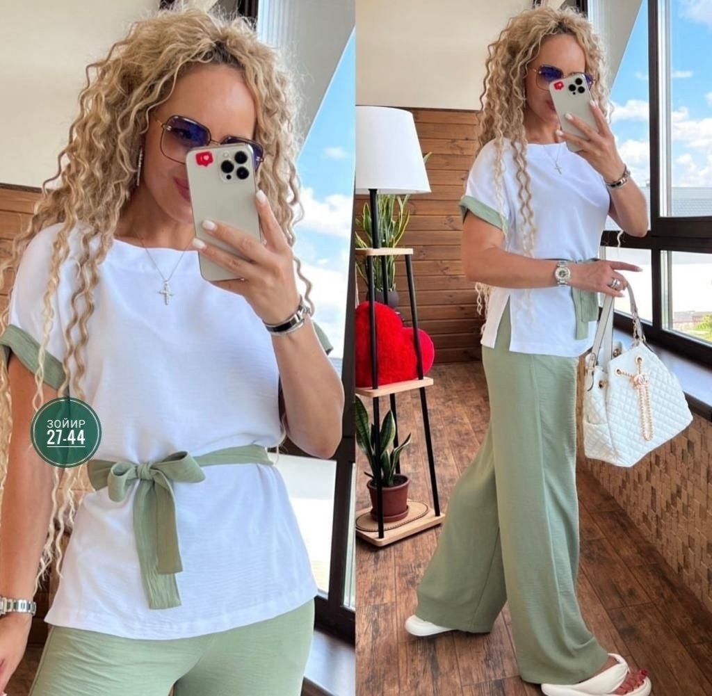 брючный летний костюм,костюм двойка женская,костюм женский,костюм женский летний,костюм свободного кроя