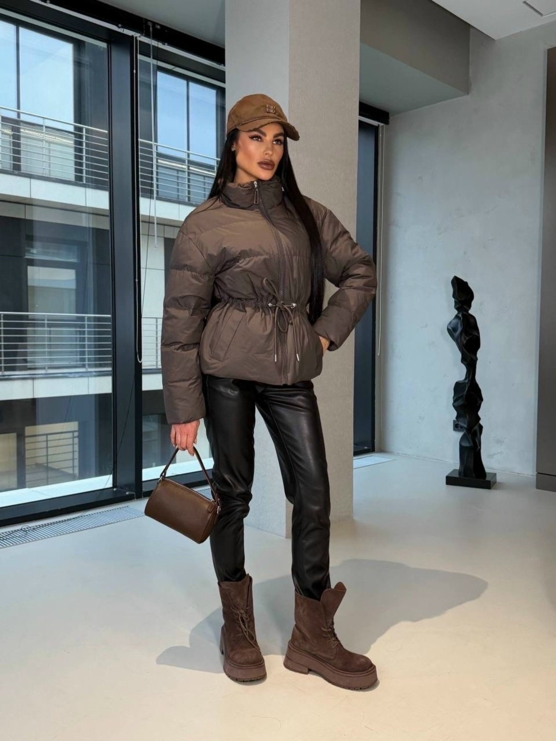 объемный пуховик,куртка стильная,куртка модная,куртка повседневная,женская зимняя куртка