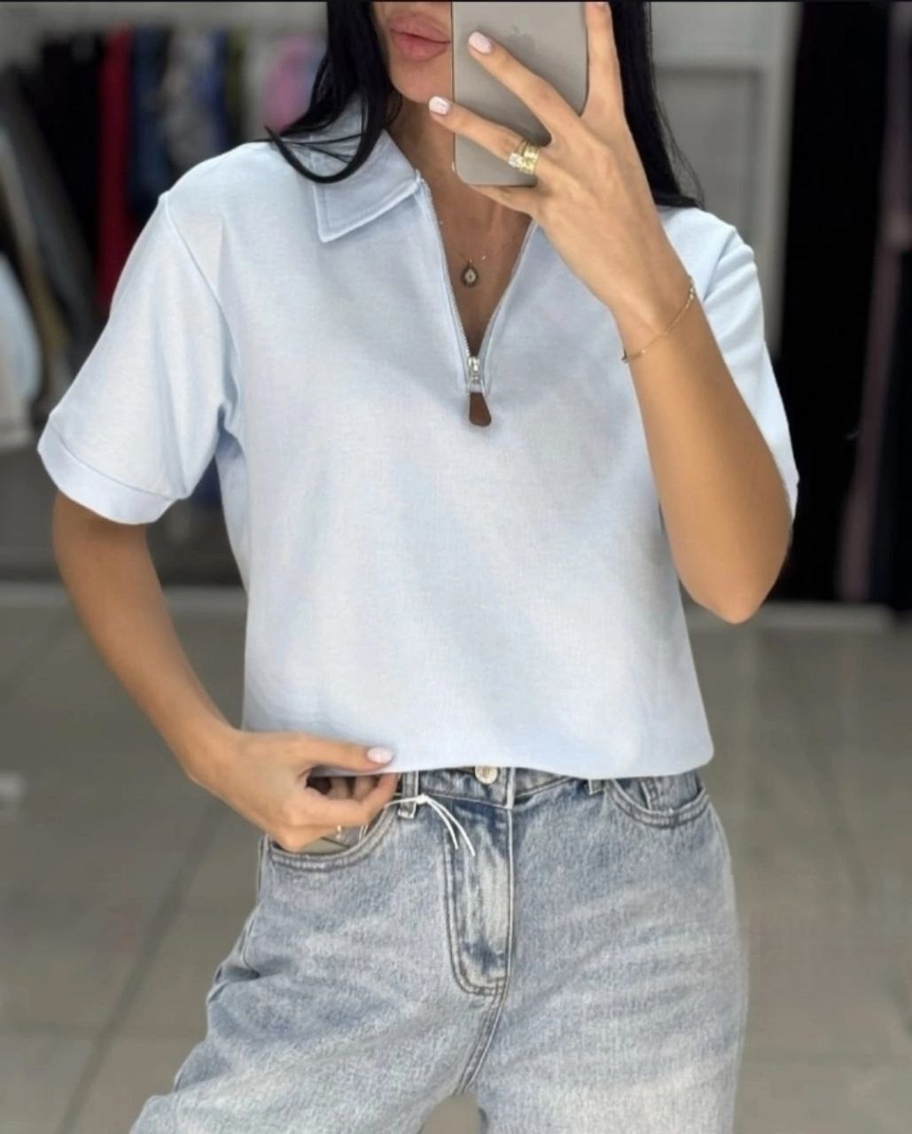 поло с замком,футболка поло женская,футболка с замком,футболки женская,футболка-поло женская замком на молнии