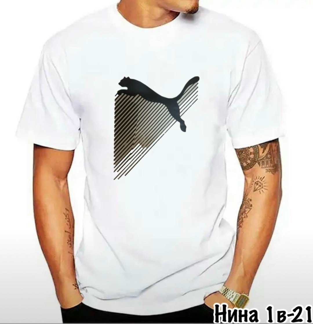 мужская футболка,футболка,футболки для мужчин,мужские футболки ,футболка пума синяя мужская