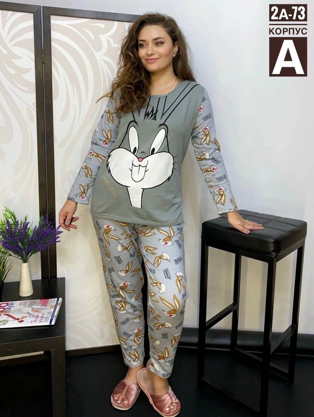 пижама багз банни,комплект пижама looney tunes bugs bunny,пижама с багз банни женская,пижама looney tunes,пижама bugs bunny