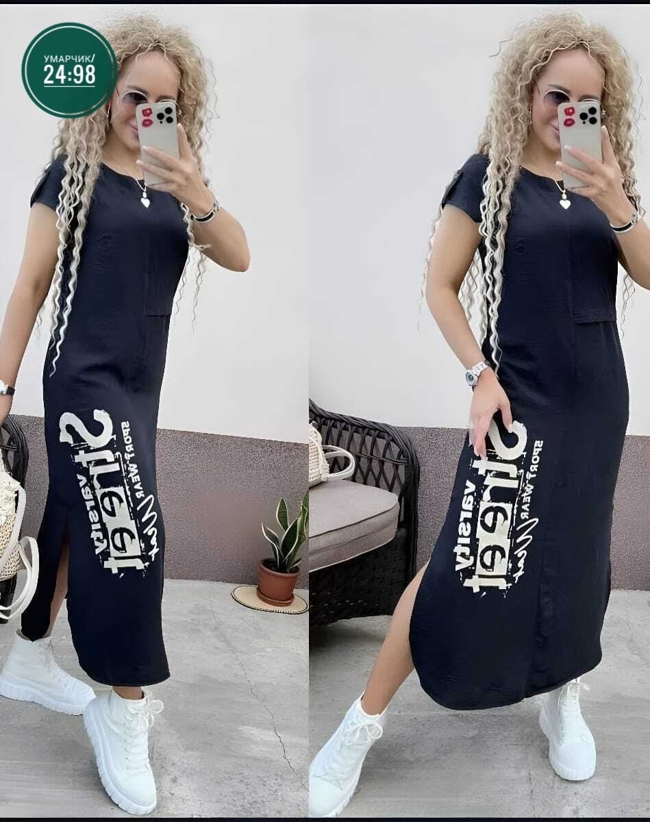стильное длинное платье с принтом,платье женской,платье,платье спортивное женское,спортивное платье