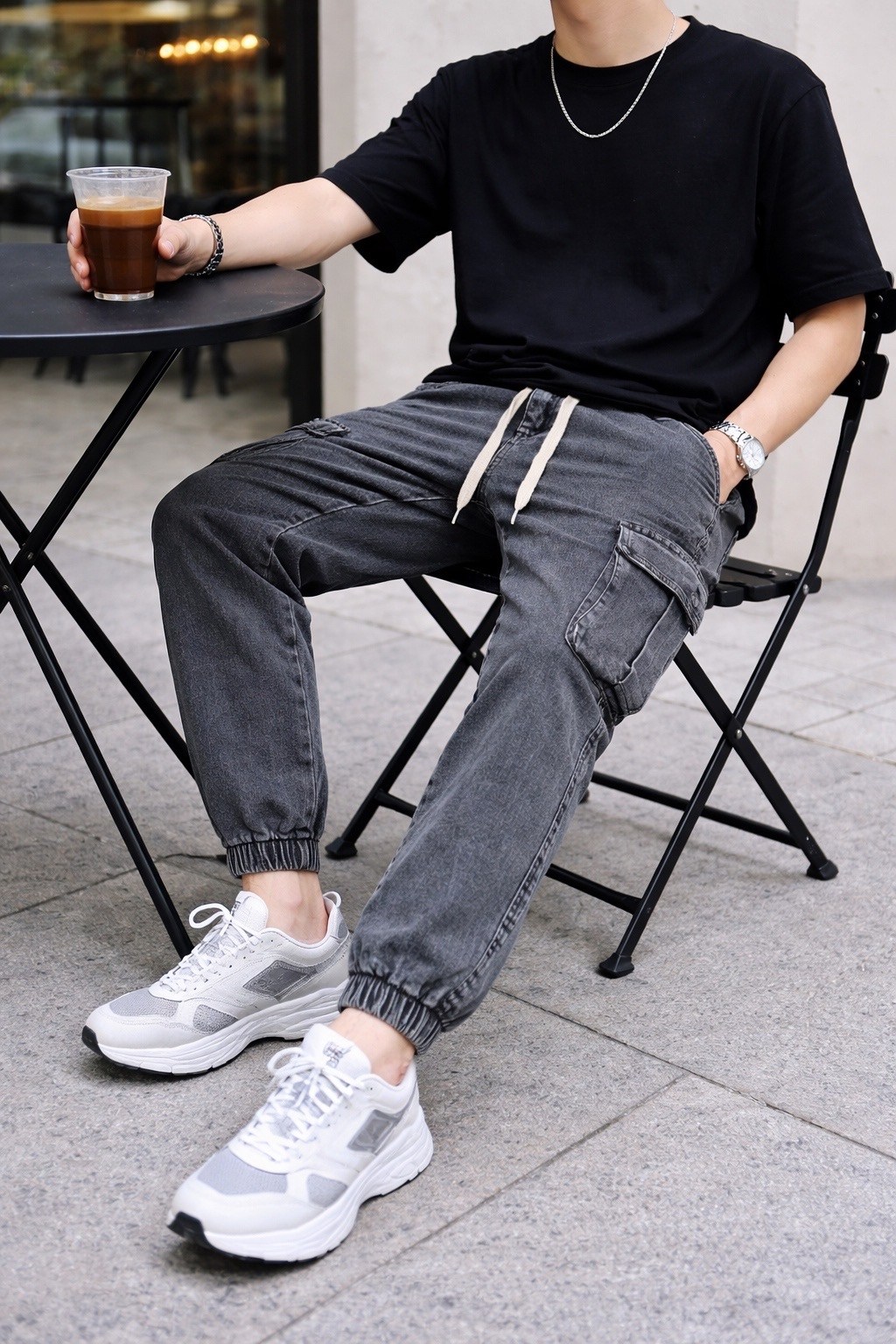 мужские джинсы,джоггеры джинсовые,джинсовые брюки карго,джинсы карго мужские,джинсы с карманами