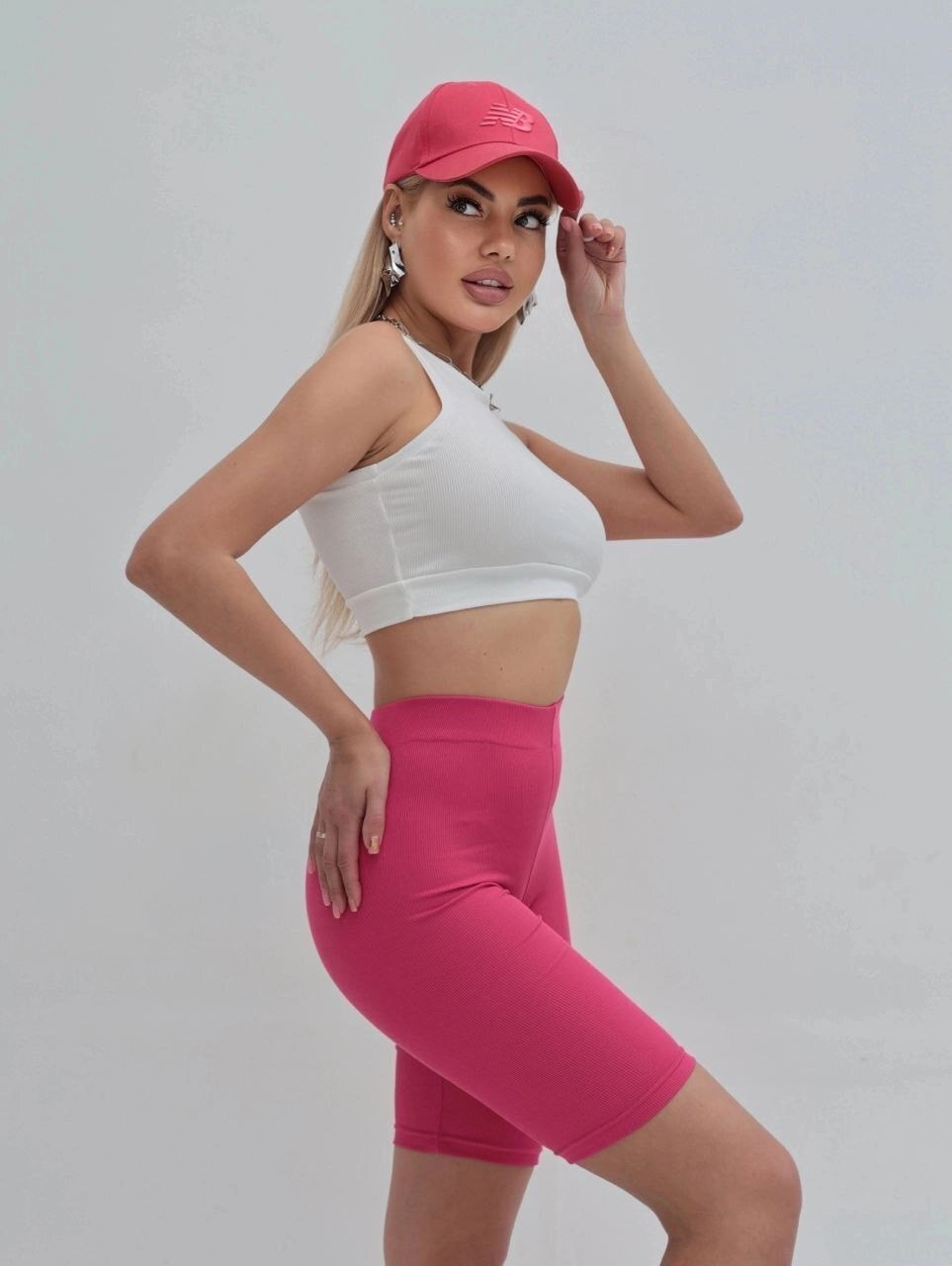 женские велосипедки,велосипедки женские спортивные,топик с велосипедками,спортивная одежда женская,розовые велосипедки