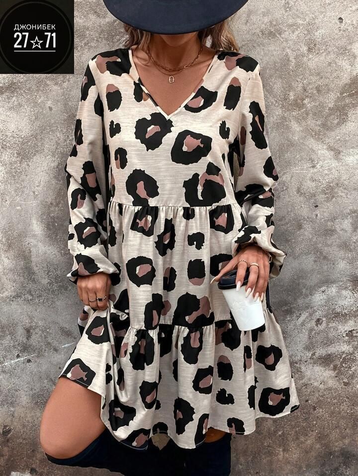 платье туника,платье стильное,женская платье,платье с леопардовым принтом,женское платье с леопардовым принтом