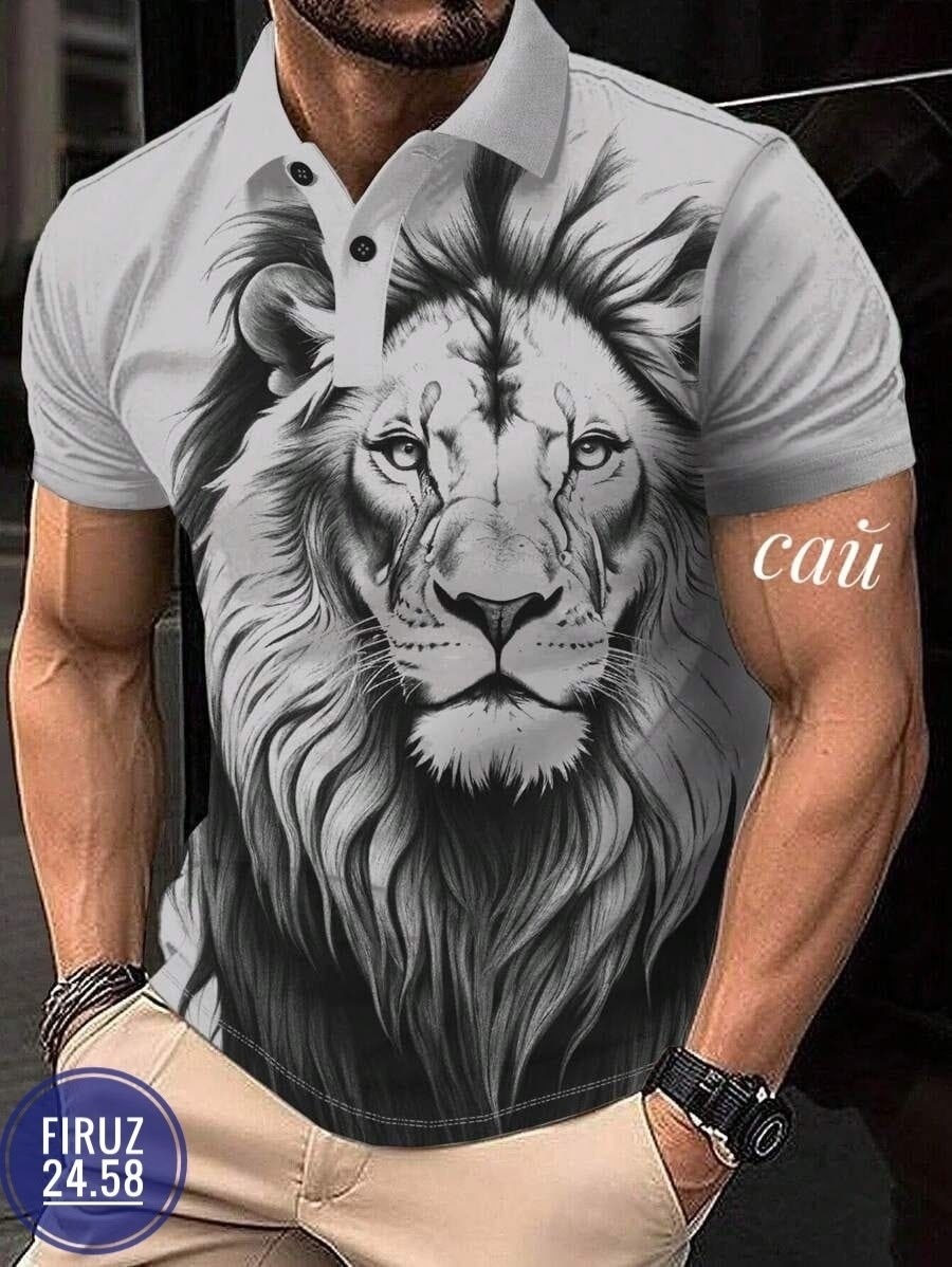 футболка поло мужская,футболка для мужчин хб,футболки мужские,футболка для мужественных образов с королем,мужская рубашка поло с принтом