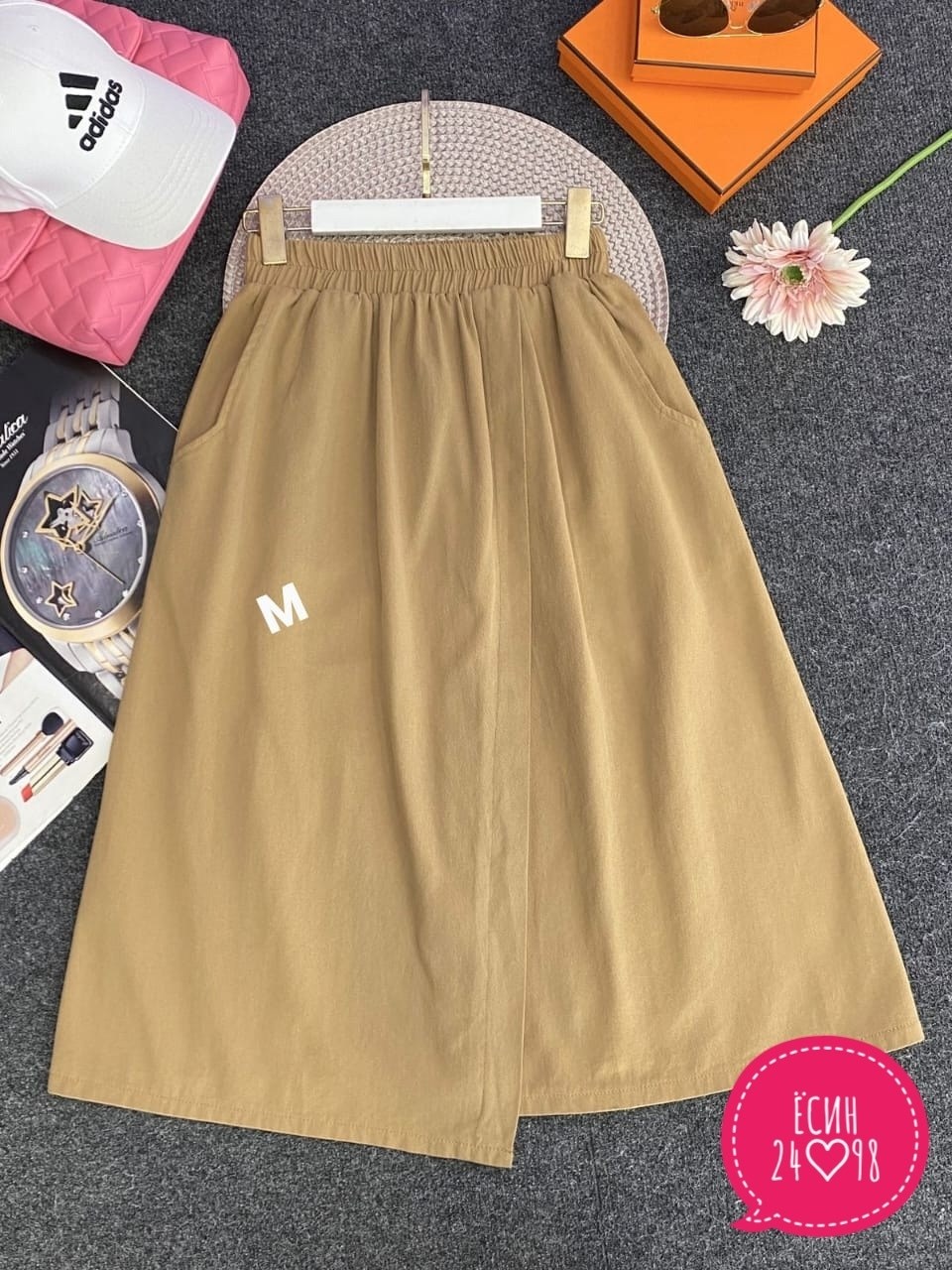 юбка женская,юбка миди,юбка,юбка средней длины,юбка женская с карманами