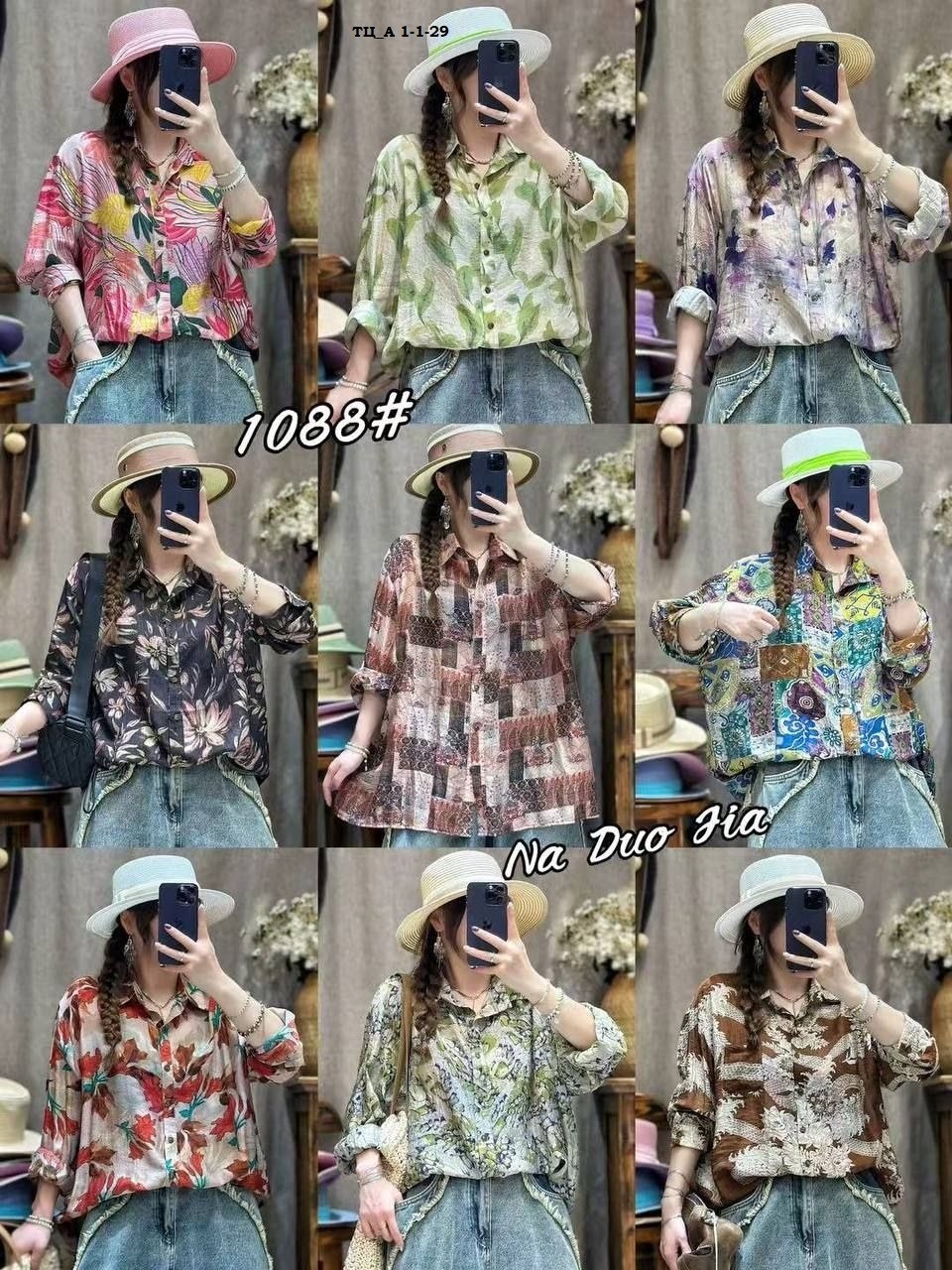 johnature женская винтажная рубашка с принтом,женская винтажная рубашка с цветочным принтом,рубашка женская,женская винтажная рубашка с принтом,блузка женская