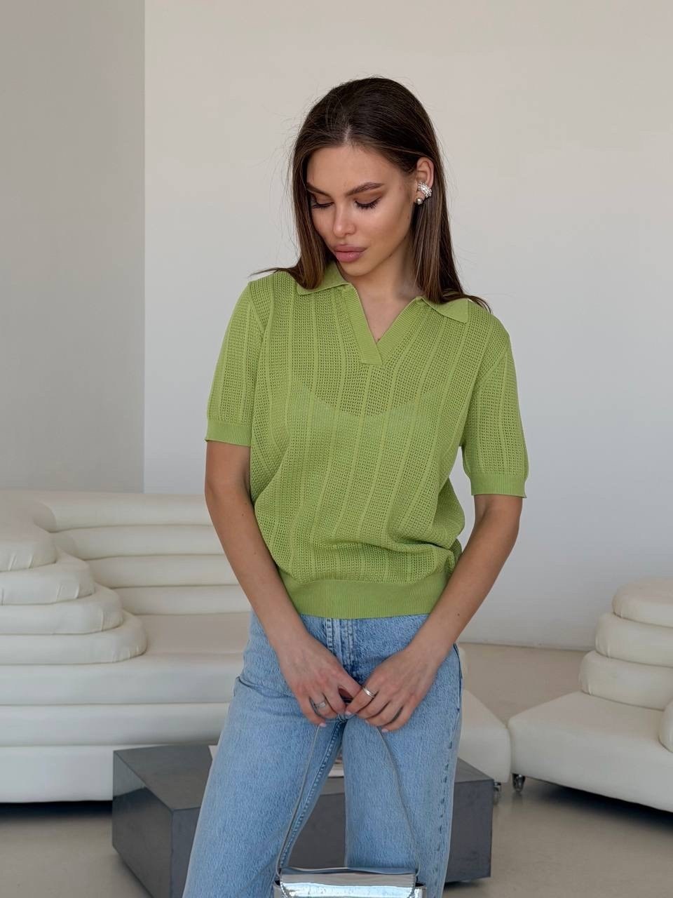 вязаная кофта,кофта поло,кофточка,трикотажный джемпер,поло вязаное