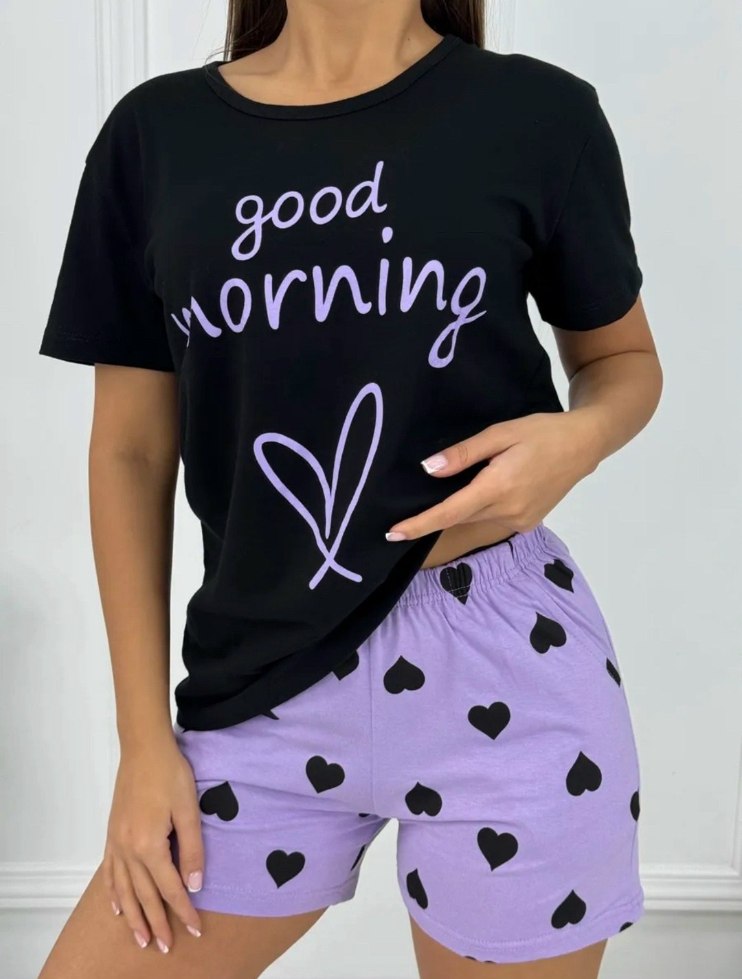 женские пижамы,пижама женская с шортами домашняя одежда,женская пижама с шортами,пижама черный,пижама женская с шортами костюм домашний