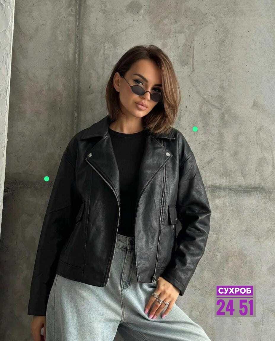 куртка косуха кожаная,куртка косуха,куртка женская косуха кожаная,куртка косуха h&f b женская оверсайз арт: 28918766,куртка кожаная женская