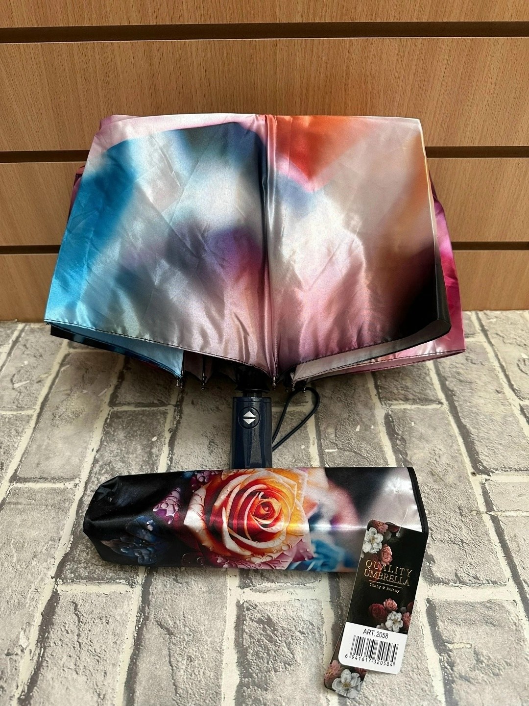 зонт автомат женский,зонт,зонт автомат,зонт с подсолнухами,зонт женский