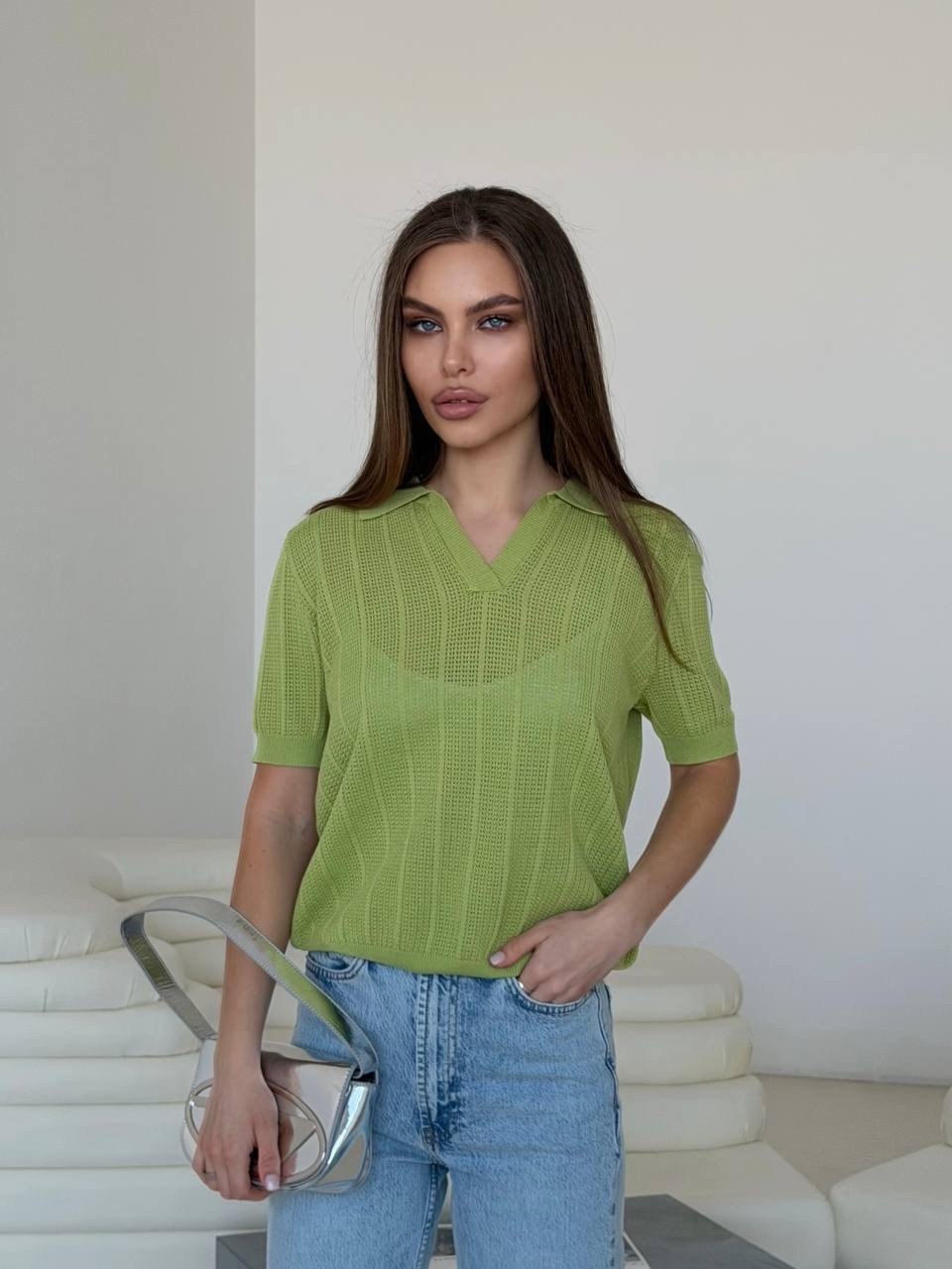 вязаная кофта,кофта поло,кофточка,трикотажный джемпер,поло вязаное