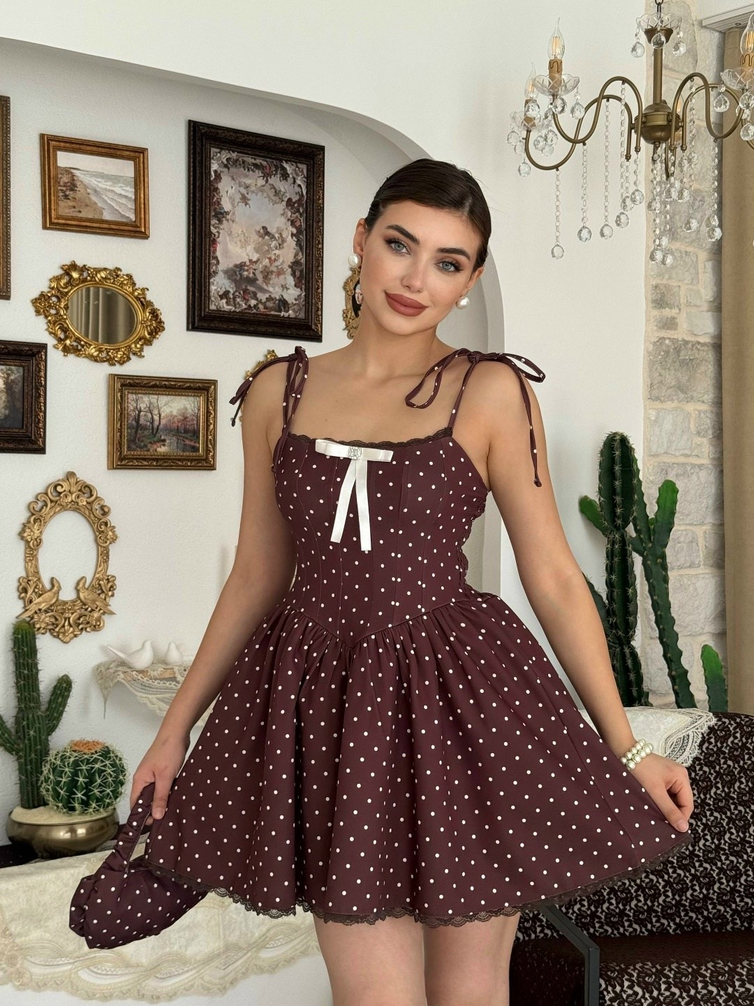 платья мини,платье на бретелях,платье с горошками,платье стиль,короткие платье