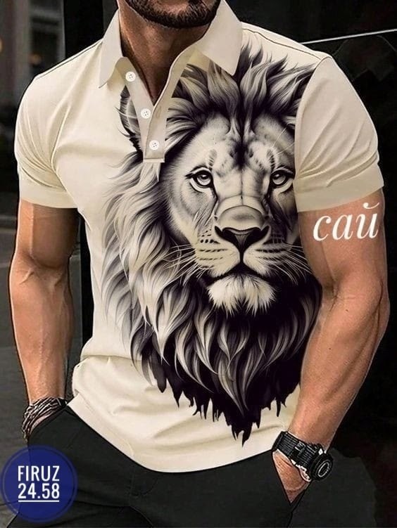 футболка поло мужская,футболка для мужчин хб,футболки мужские,футболка для мужественных образов с королем,мужская рубашка поло с принтом
