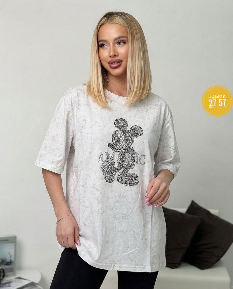 женская футболка,футболки женская оверсайз,футболки женские больших размеров,футболка варенка оверсайз miss diva,футболка больших размеров для женщин