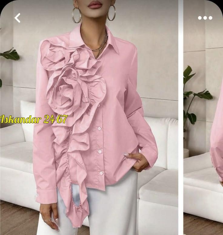 женская блузка,розовая блуза,блузка с оборками,элегантная рубашка,женская рубашка
