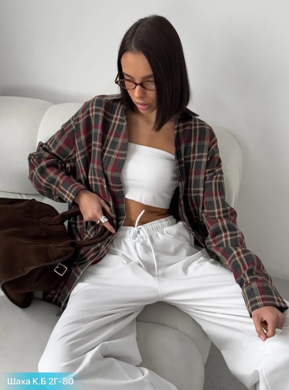 рубашка оверсайз в клетку хлопковая monolog,рубашка в клетку женская,рубашка в клетку,рубашка в клетку оверсайз,рубашка в клетку оверсайз ease house