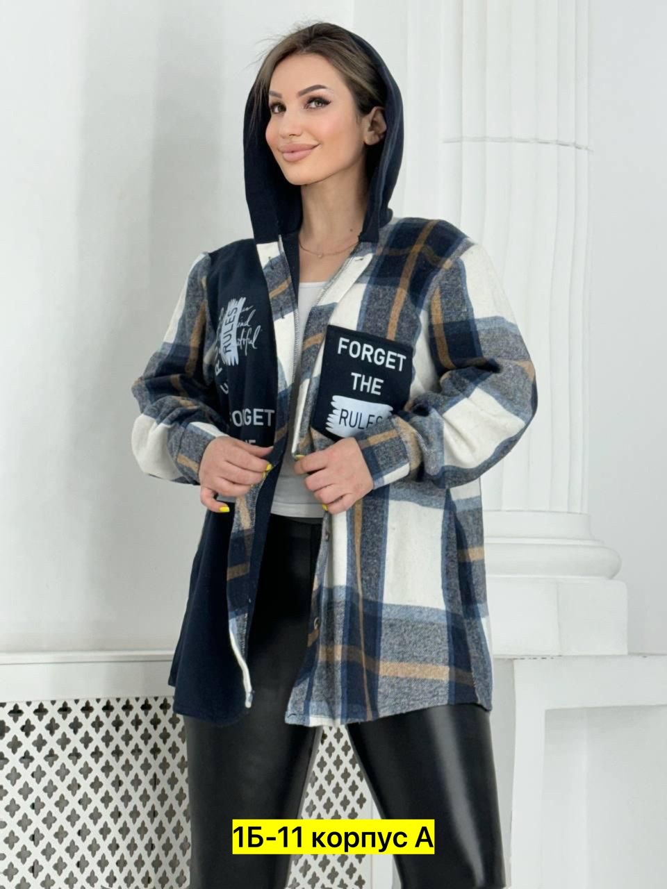 женская рубашка,худи оверсайз теплая в клетку удлиненная roza fashion,рубашка женская теплая,кофта женская,теплая кофта