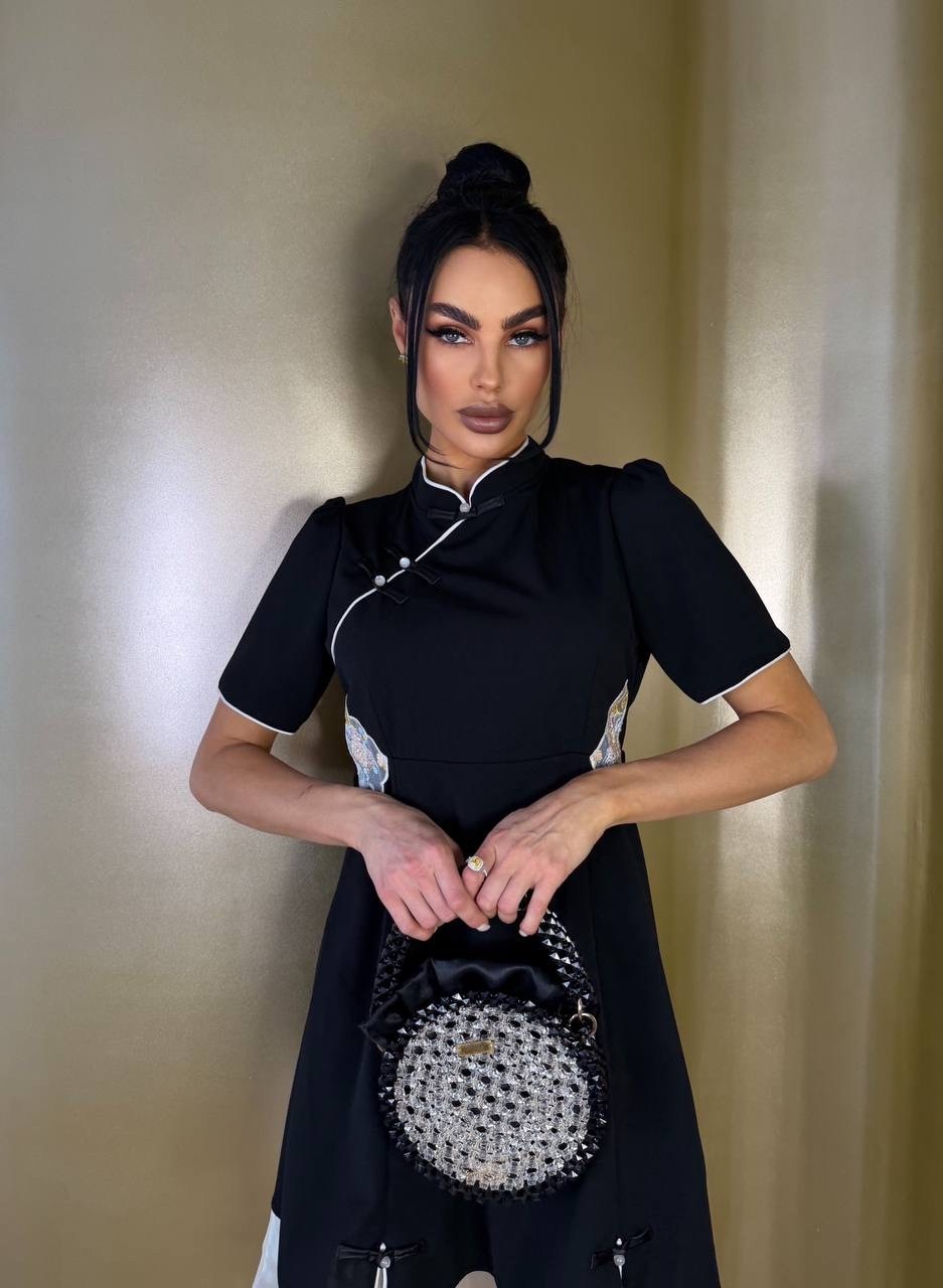 платья,стильное платье,платье стиль,платья в китайском стиле,платье с воротником