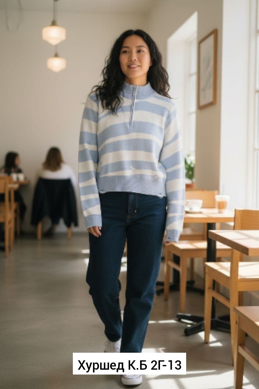 женская кофта,брюки прямые,джемпер в полоску,джемпер с воротником,свитер серый