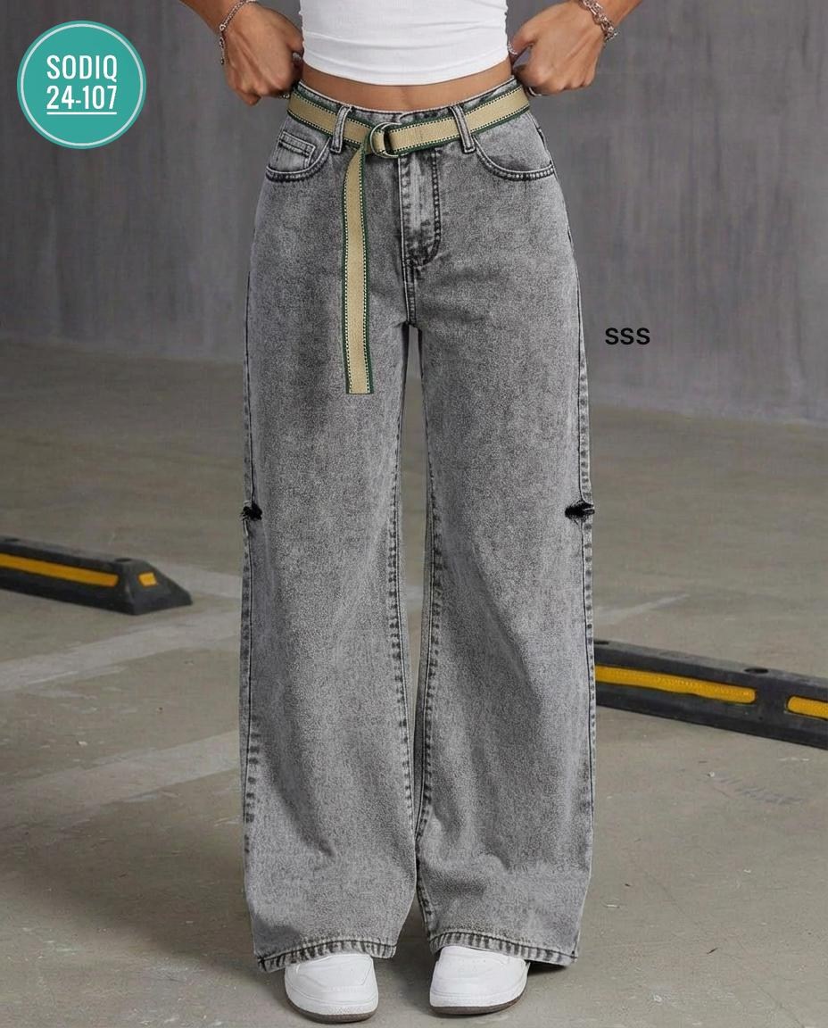 женские рваные серые джинсы палаццо,джинсы женские,широкие женские джинсы,джинсы женские nk lab серые,джинсы широкие