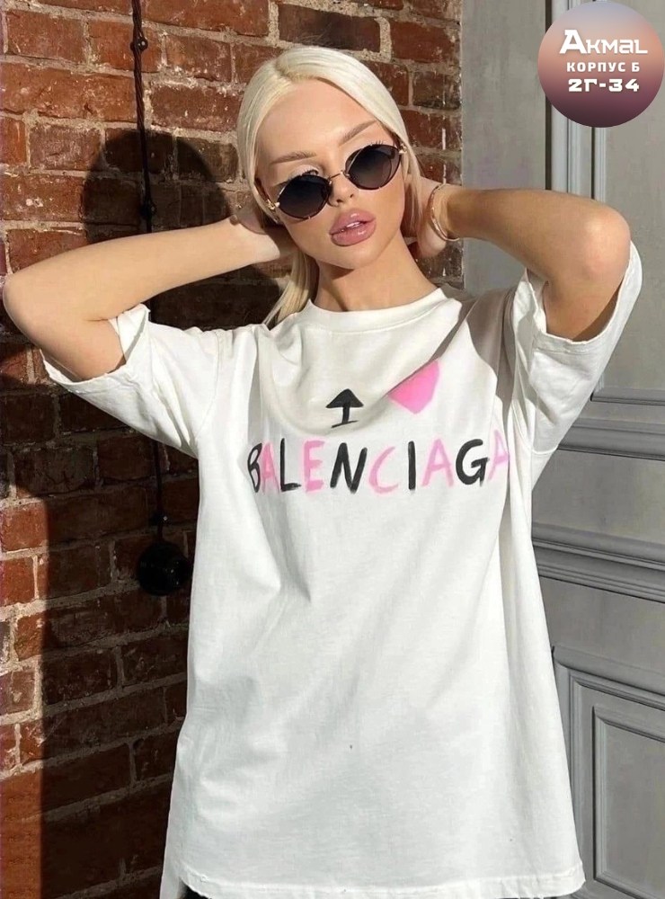 женская футболка,футболка balenciaga,футболки женская оверсайз,футболка в стиле оверсайз maison margiela,футболка удлиненная в стиле оверсайз