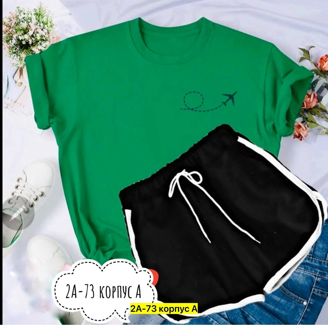 костюм спортивный женский,костюм женский,футболка и шорты костюм,костюм женский футболка и шорты,комплект одежды женские