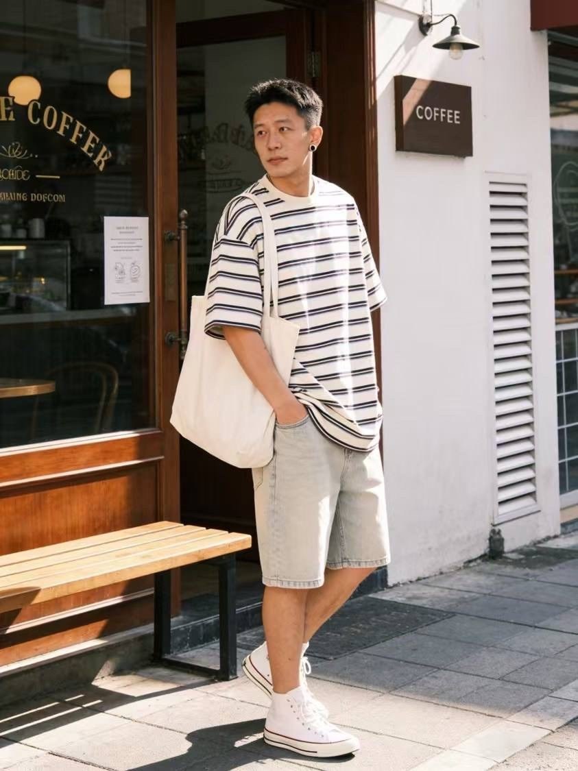 футболки мужские,футболка с полосками,мужская футболка оверсайз,полосатая футболка с короткими рукавами,мужская оверсайз футболка в полоску