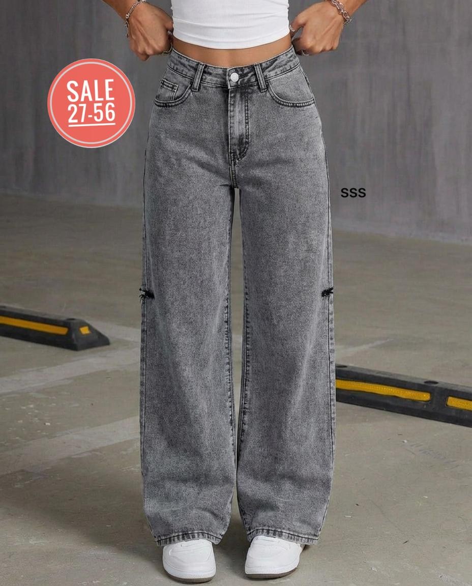 женские джинсы,широкие джинсы женские,джинсы широкие,джинсы,женские рваные серые джинсы палаццо