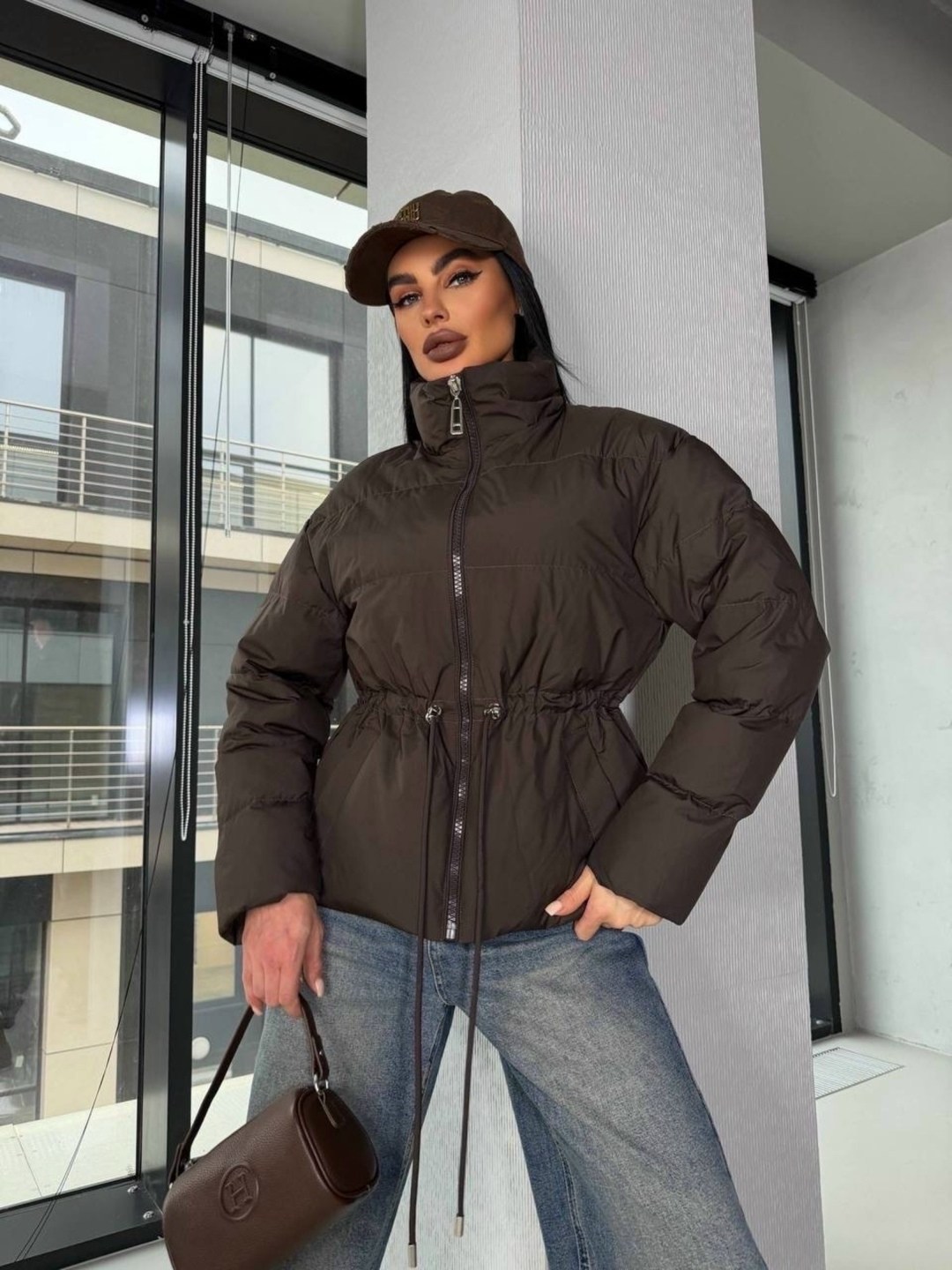 объемный пуховик,куртка стильная,куртка модная,куртка повседневная,женская зимняя куртка