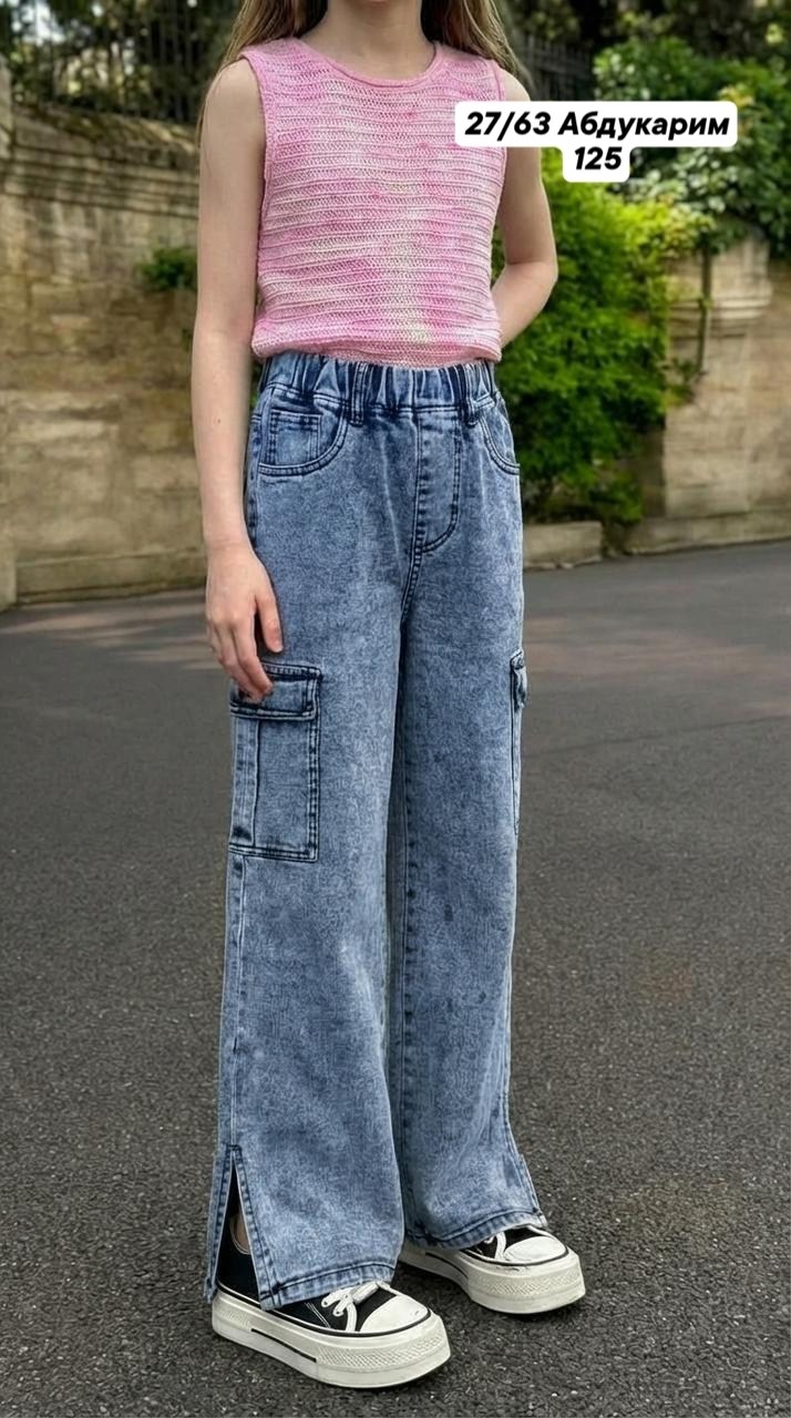 джинсы карго широкие подростковые mili bo_wear,широкие джинсы для девочек,джинсовые брюки,брюки джинсы,джинсы широкие брюки