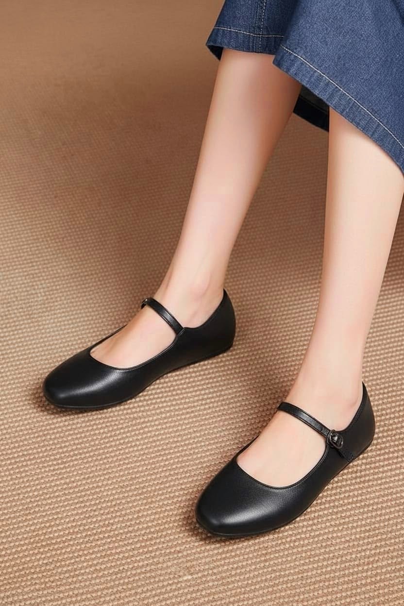 ,туфли мэри джейн кожа,женские туфли на плоской подошве,женская ,туфли для женщин