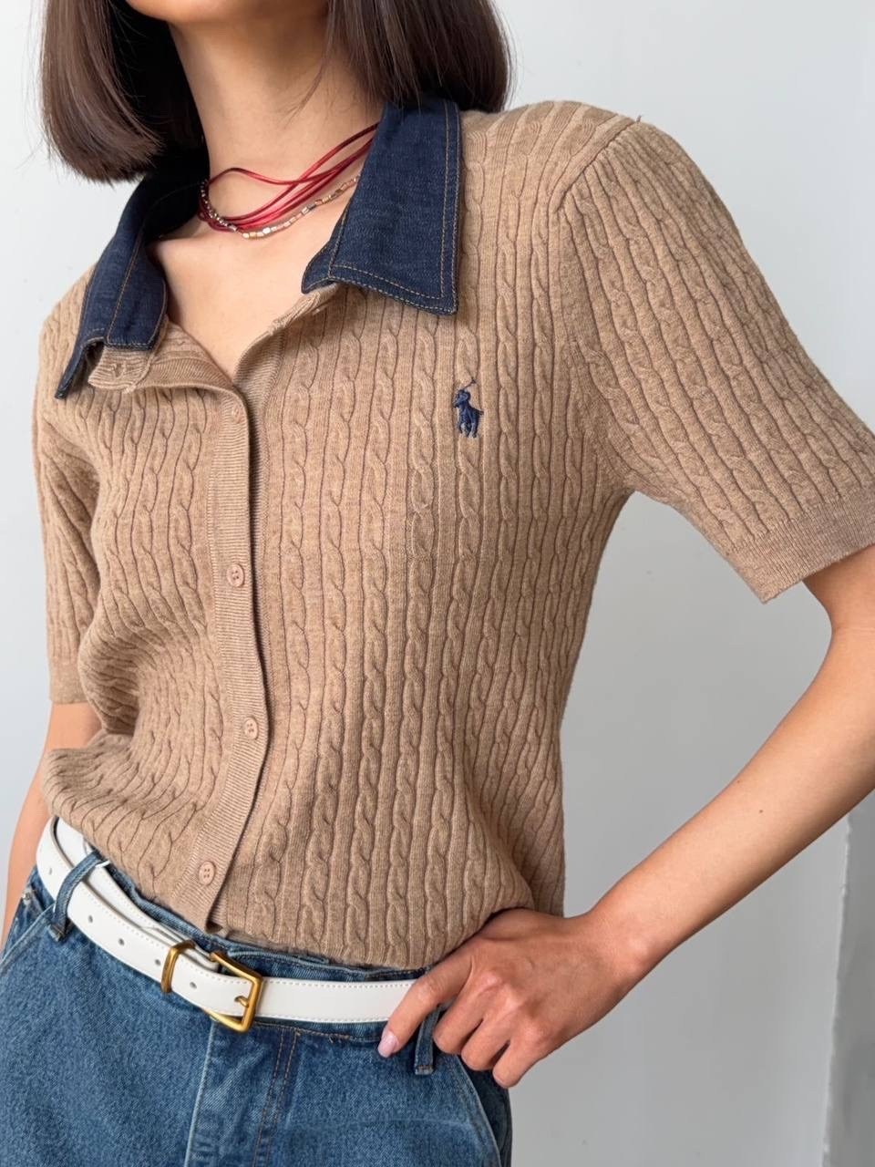 кофта женская,кофта поло с пуговицей,кофточка,,блузки женские