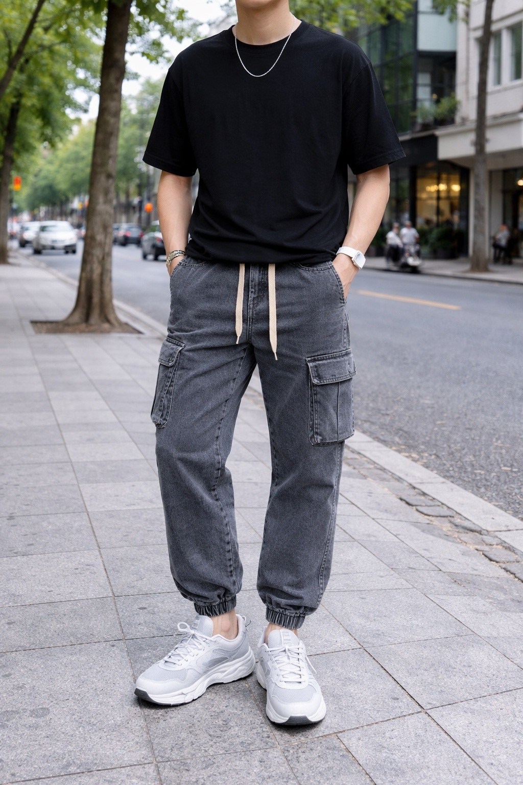 мужские джинсы,джоггеры джинсовые,джинсовые брюки карго,джинсы карго мужские,джинсы с карманами