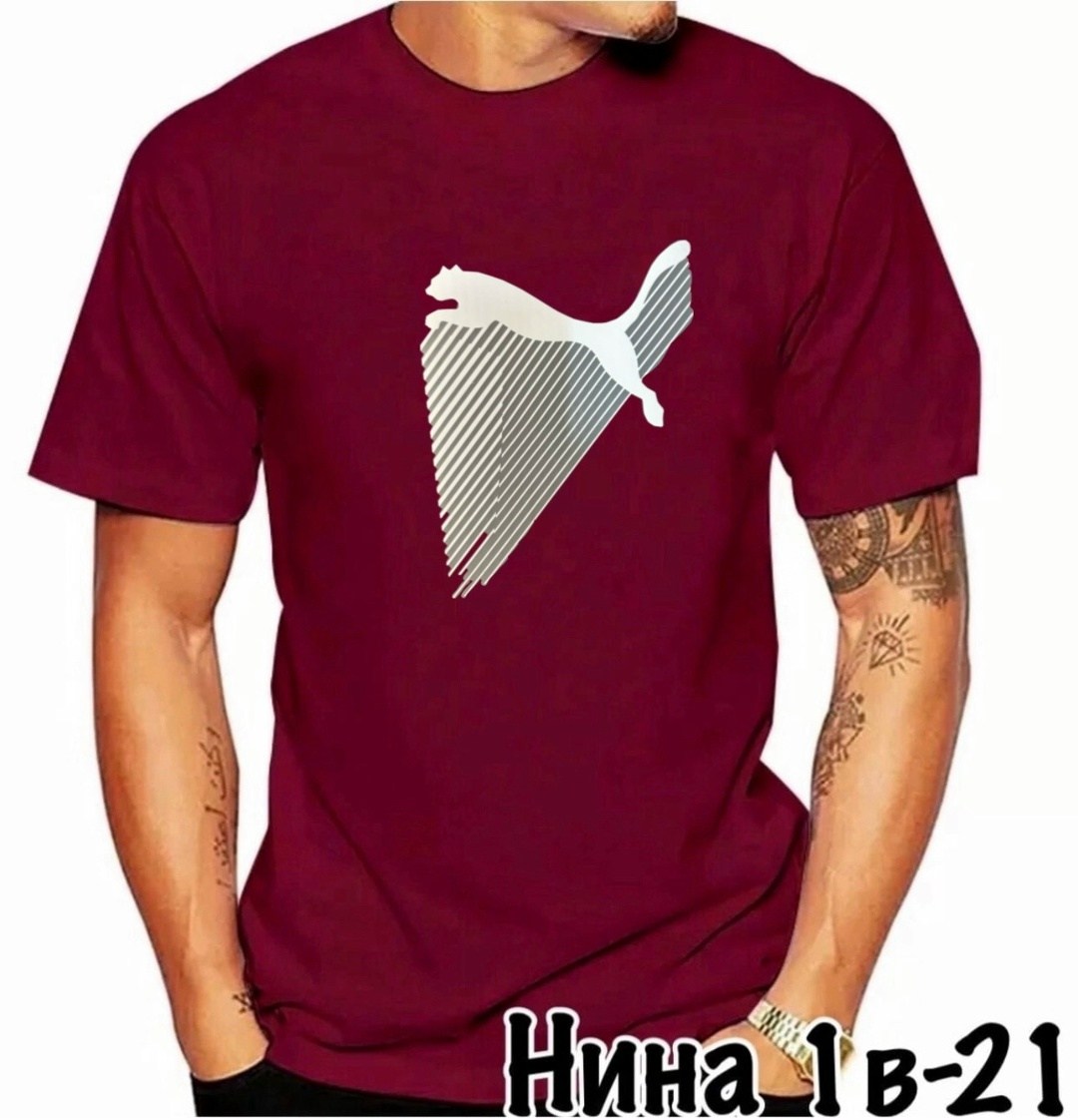 мужская футболка,футболка,футболки для мужчин,мужские футболки ,футболка пума синяя мужская