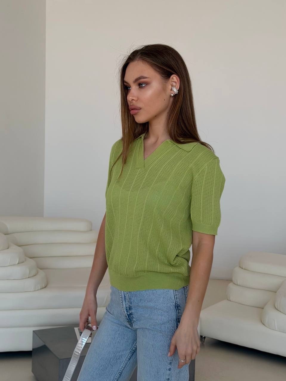 вязаная кофта,кофта поло,кофточка,трикотажный джемпер,поло вязаное