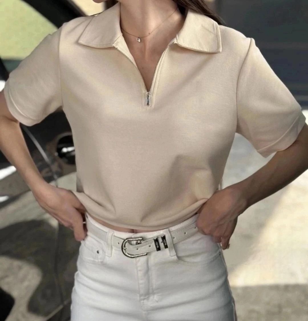 поло с замком,футболка поло женская,футболка с замком,футболки женская,футболка-поло женская замком на молнии