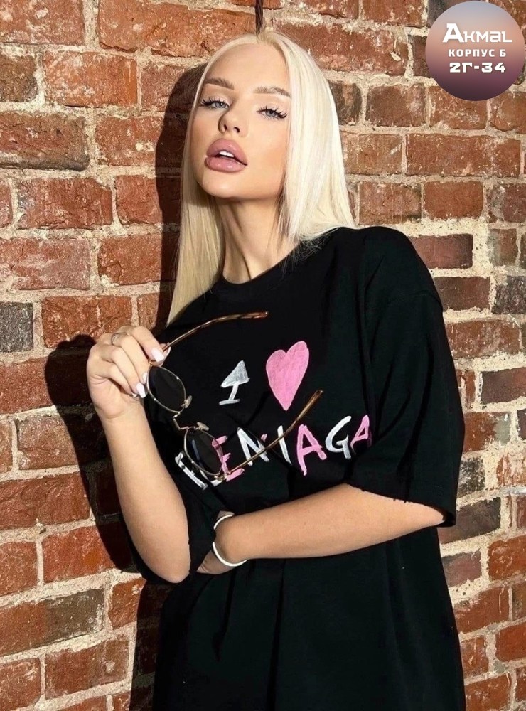 женская футболка,футболка balenciaga,футболки женская оверсайз,футболка в стиле оверсайз maison margiela,футболка удлиненная в стиле оверсайз