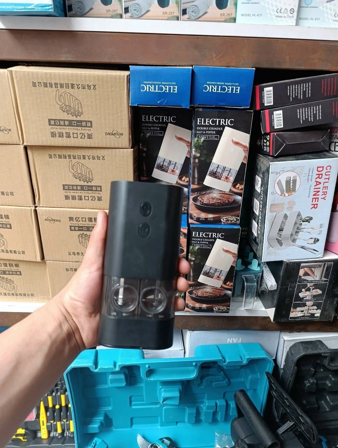 мельница для специи электрическая,электрическая мельница для специй huohou electric,электрическая точилка для ножей,электромельница для специй,перцемолка электрическая
